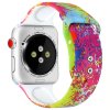 Silikonový řemínek se vzorem pro Apple Watch 42mm/44mm/45mm barevná paleta