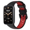 Sportovní perforovaný silikonový náhradní náramek pro Mi Band 7 Pro červeno černá