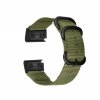 Tkaný nylonový řemínek pro Garmin EasyFit/QuickFit 22mm - khaki zelená army