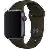 Základní silikonový náhradní řemínek pro Apple Watch 38mm/40mm tmavá khaki