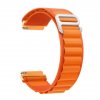 Alpský ťah tkaný nylónový remienok pre smart hodinky 20 mm oranžová