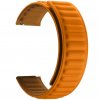 Silikónový magnetický loop remienok pre smart hodinky 20 mm zlatá hnědá
