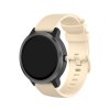 Jednobarevný silikonový řemínek pro chytré hodinky Garmin 20mm béžová 2
