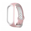 EF náhradní náramek s kovovým zapínáním pro Mi Band 5 růžovo-bílá