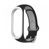 EF náhradní náramek s kovovým zapínáním pro Mi Band 5 šedo-černá