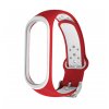 EF náhradní náramek s kovovým zapínáním pro Mi Band 5 červeno-bílá