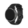 Jednobarevný silikonový řemínek pro chytré hodinky 20mm černá 2