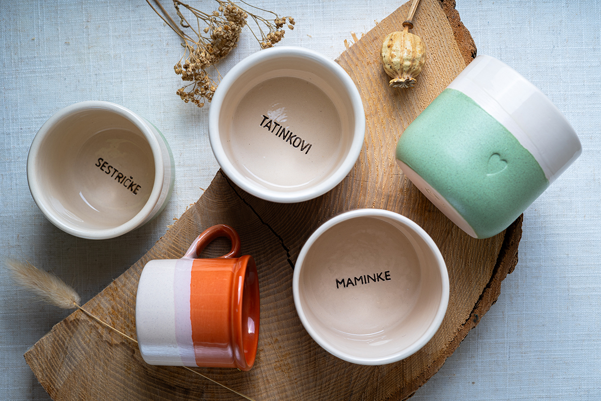 Hrnčeky s venovaním