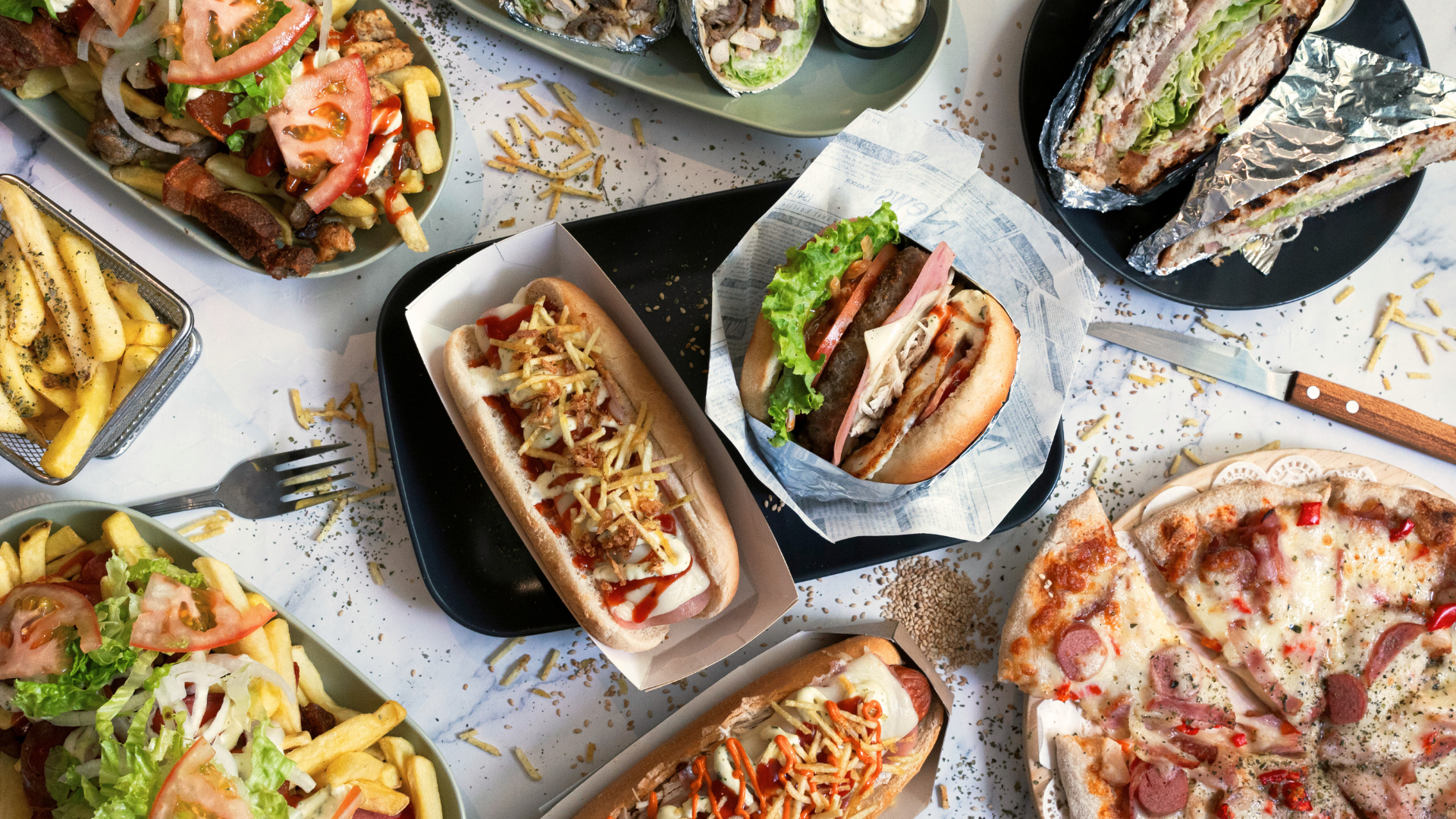 Menej vhodné potraviny – Špička pyramídy