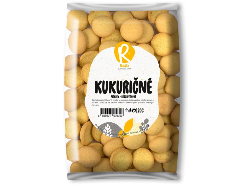 PISKOTY KUKURICNE Produkt Ravita