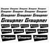 Grauoner Logo stickers black