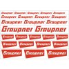 Grauoner Logo stickers red