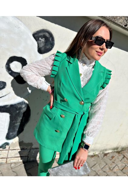 Zelený vestový kostým Beatrix