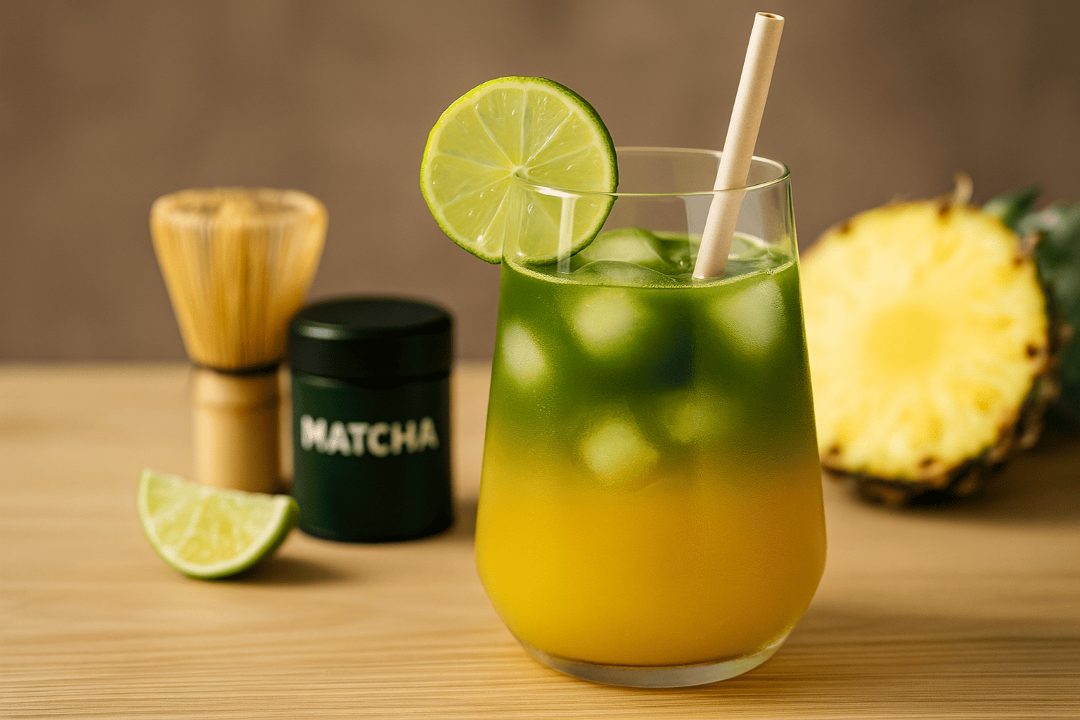 Matcha Mocktail - Pineapple Breeze