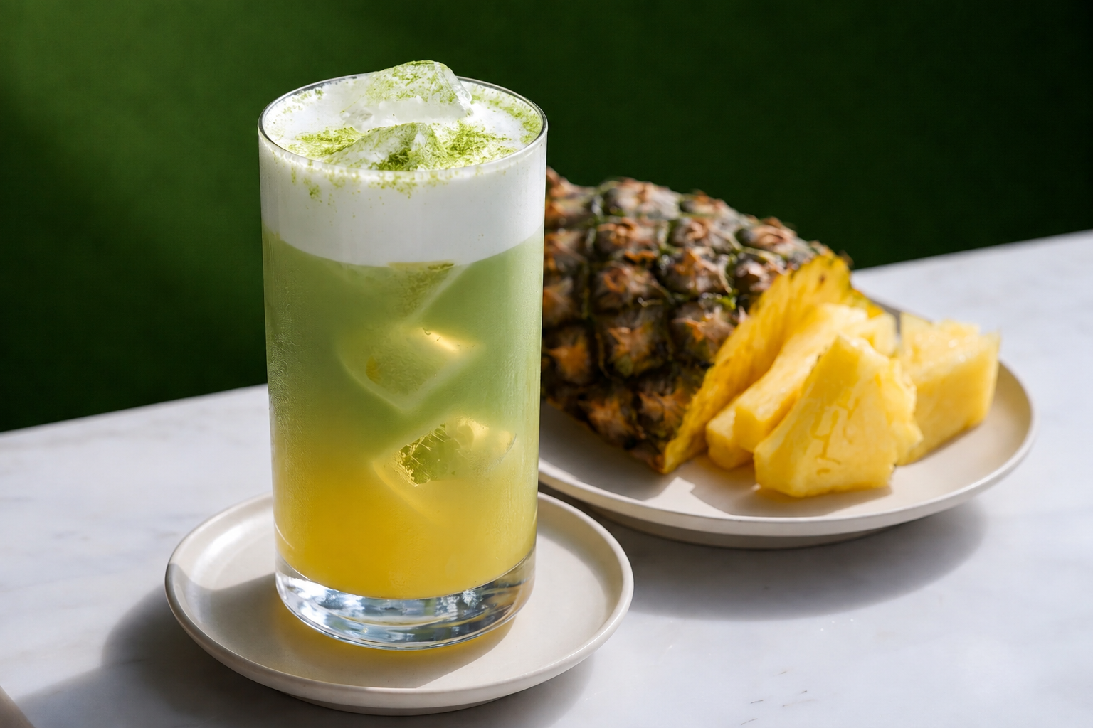 Matcha Mocktail - Pineapple Breeze