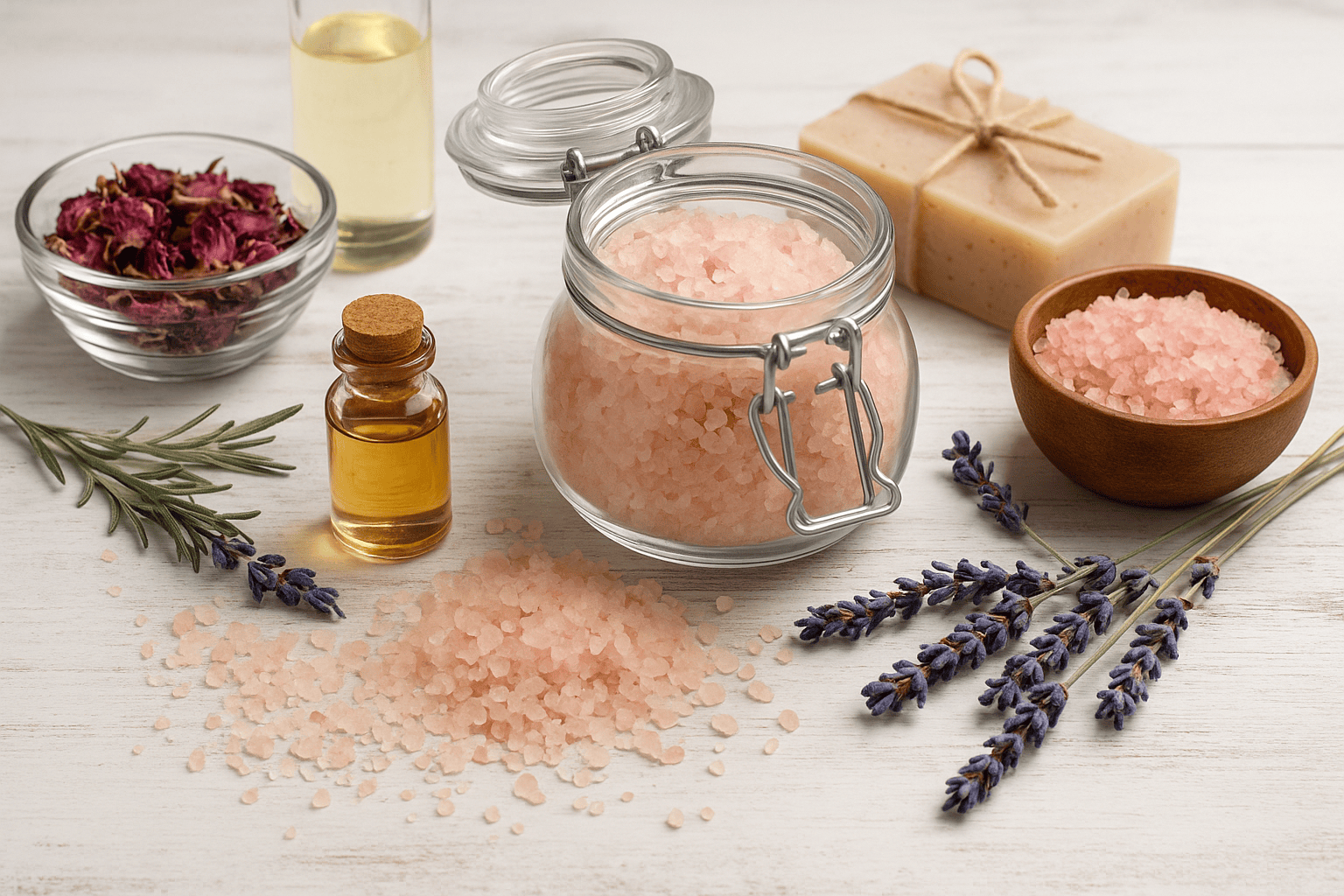 Postup výroby koupelové soli