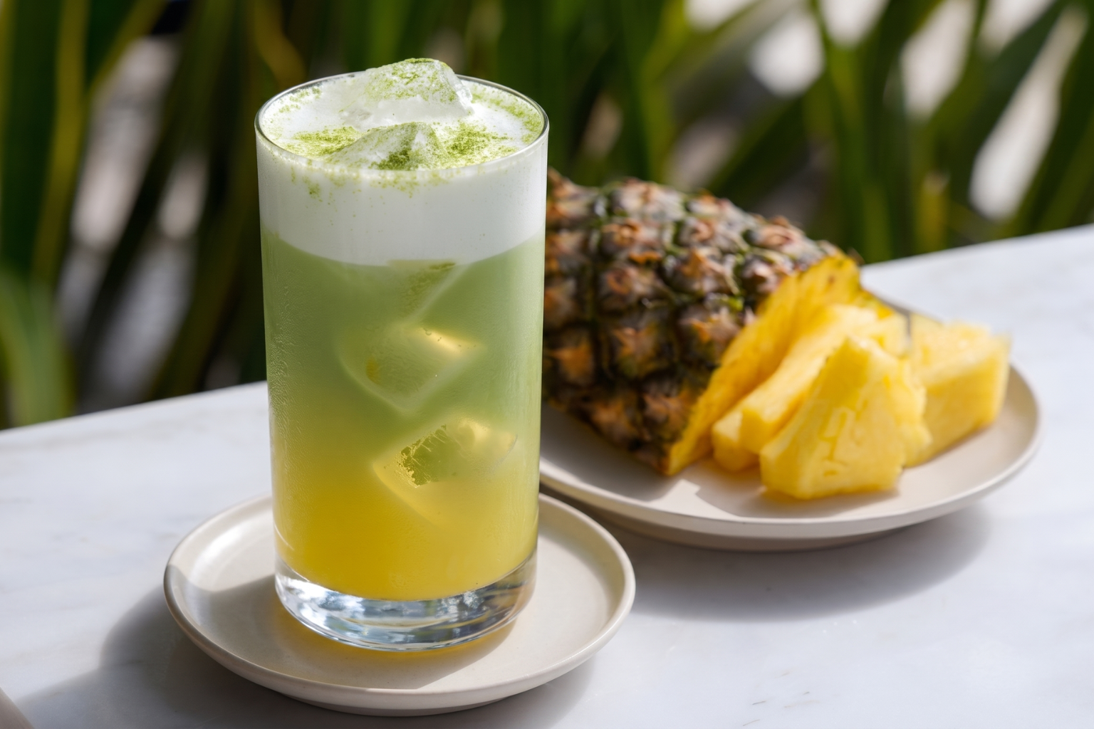 Matcha Mocktail - Pineapple Breeze
