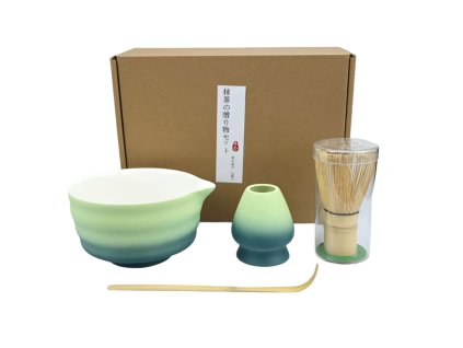 Matcha sada zelená modrá