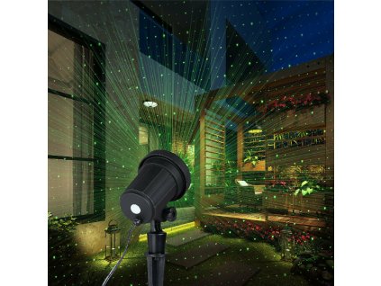 2199 vanocni laserovy led projektor zelene svetlo