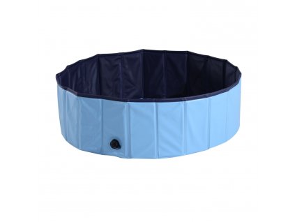 Skládací bazén pro psa 100 x 30 cm | modrý