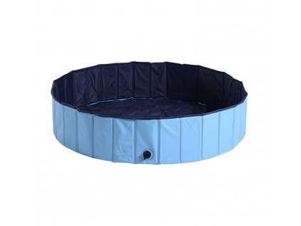 Skládací bazén pro psa 140 x 30 cm | modrý