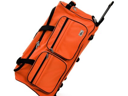 4451 cestovni taska na koleckach 85 litru oranzova