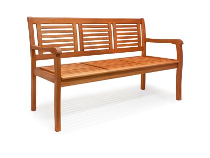 4616 zahradni drevena lavicka 153 x 60 x 90 cm eukalyptove drevo