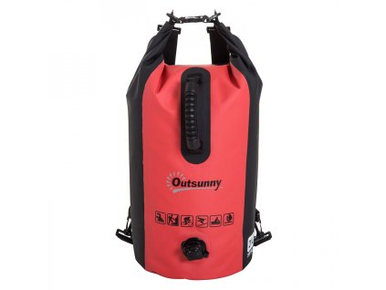 305 vodeodolny skladaci batoh 20l cerveny