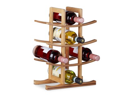 5147 bambusovy stojan na vino 12 lahvi