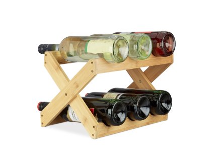 5660 bambusovy stojan na vino 6 lahvi