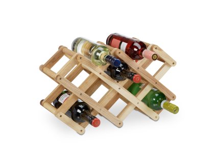 5666 7 bambusovy stojan na vino 8 lahvi