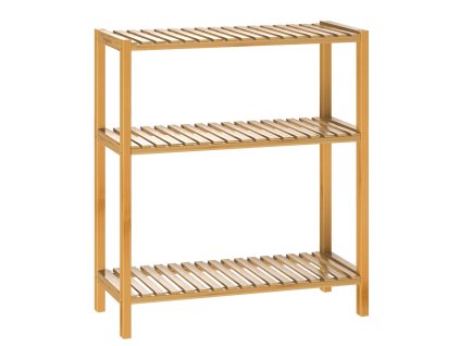 5810 bambusovy regal se 3 policemi 58 x 26 x 66 cm