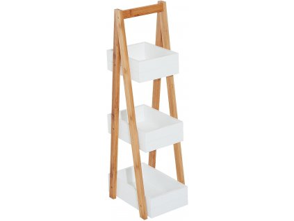 Bambusový stojan se 3 policemi 21 x 30 x 81 cm