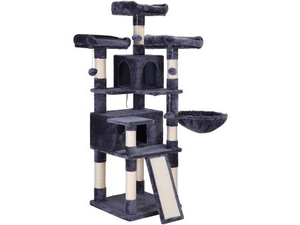 6722 skrabadlo pro kocky 168 cm xxl tmave sede