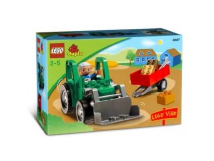 7457 lego duplo 4687 traktor s privesem