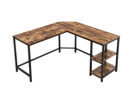 7853 6 industrialni rohovy pc psaci stul 138 x 138 x 75 cm