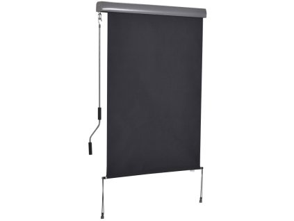 Vertikální markýza na zastínění terasy 100 x 140 cm | tmavě šedá