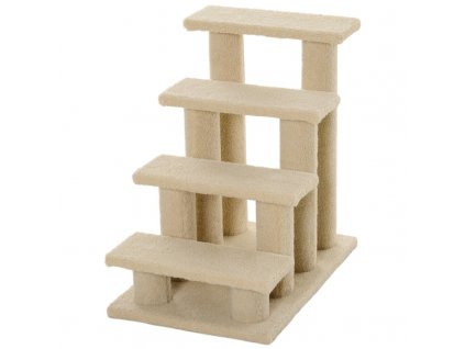Odpočívadlo schůdky pro kočky 64 x 43 x 60 cm | béžové