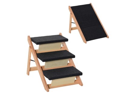 9266 skladaci schudky rampa pro psa 60 x 47 x 50 cm cerne