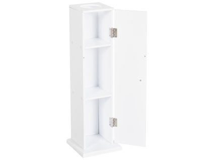 9611 koupelnova skrinka se 3 policemi 20 x 20 x 65 cm bila