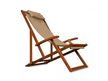 731 zahradni lehatko deluxe masivni akaciove drevo bezove