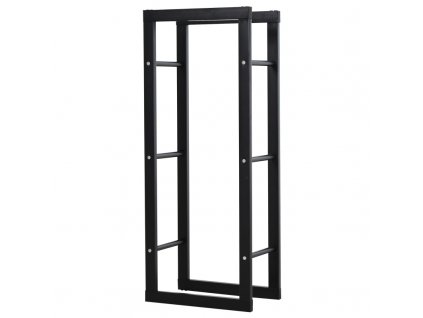 Zásobník na krbové dřevo 40 x 25 x 100 cm | černý