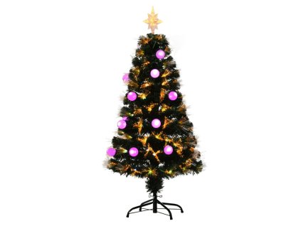 Umělý vánoční stromeček s LED osvětlením 120 x 45 cm | zelený