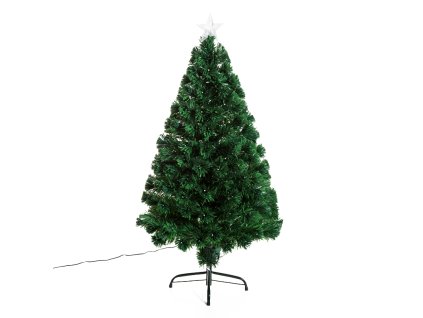 Umělý vánoční stromeček s LED osvětlením 120 cm | zelený