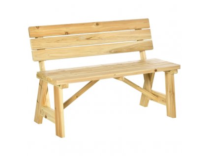 Zahradní dřevěná lavička 116 x 56 x 80 cm