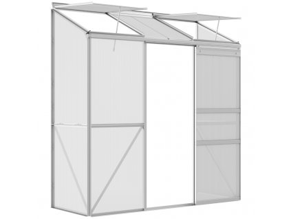 Zahradní boční polykarbonátový skleník ke stěně 192 x 68 x 196 cm