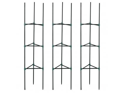 Zahradní modulární opěra na popínavé rostliny 3dílný set 38 x 38 x 182 cm | zelená
