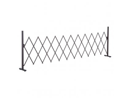 Mobilní nůžková zábrana 35-300 x 104 cm | hnědá