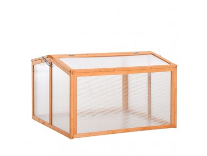 Zahradní polykarbonátový skleník 90 x 80 x 58 cm | hnědý