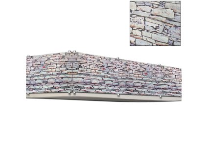 Balkonová stínící plachta 90 x 500 cm | vzhled kameny